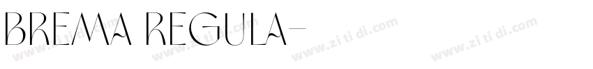 Brema Regula字体转换 Brema Regula字体转换